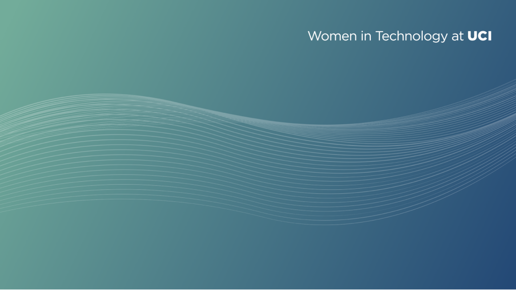 Women in Technology UCI Blue Background